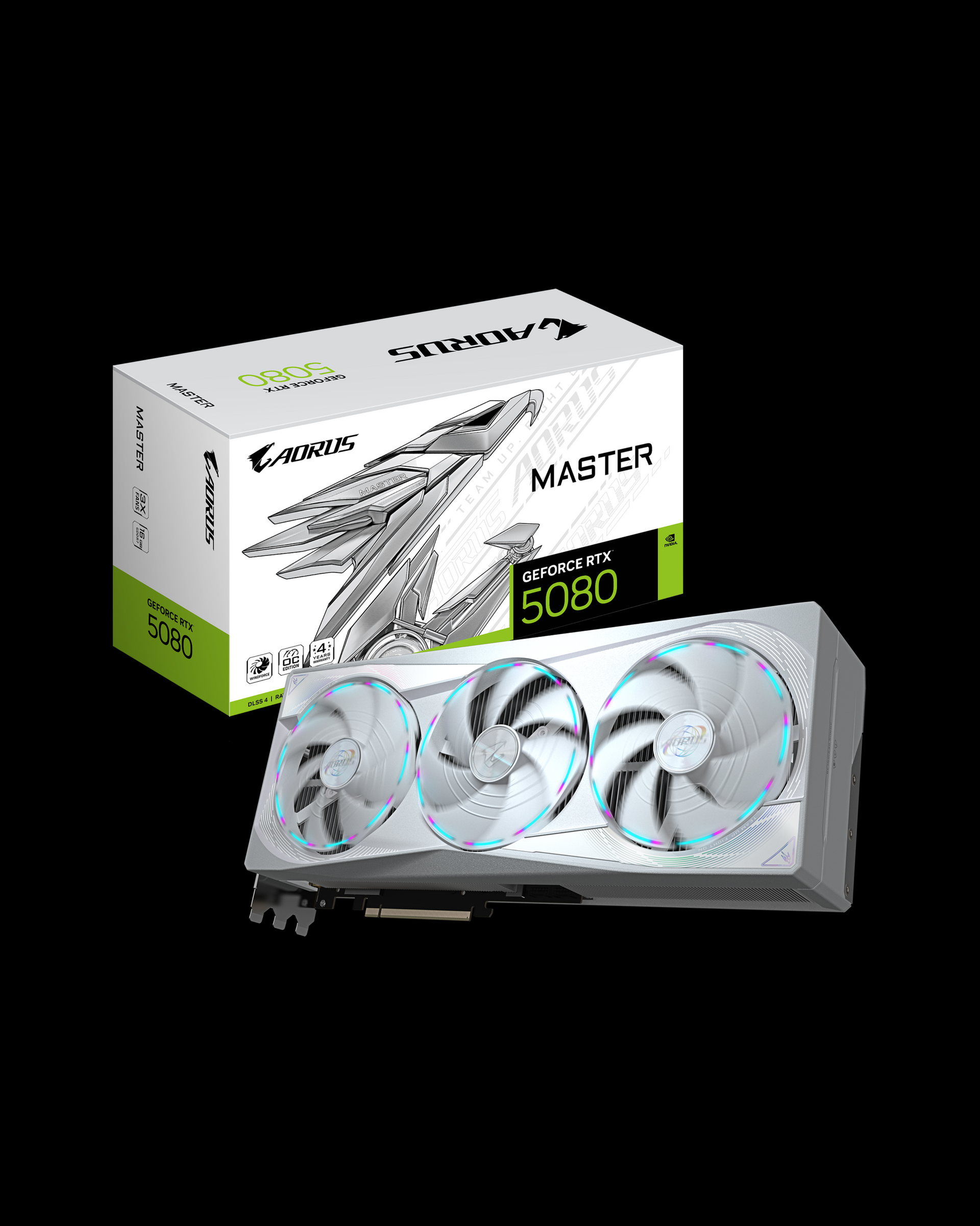 グラフィックボード・グラボ・ビデオカード rtx 5080 aorus master ice AORUS GeForce RTX™ 5080 MASTER ICE 16G Key Features