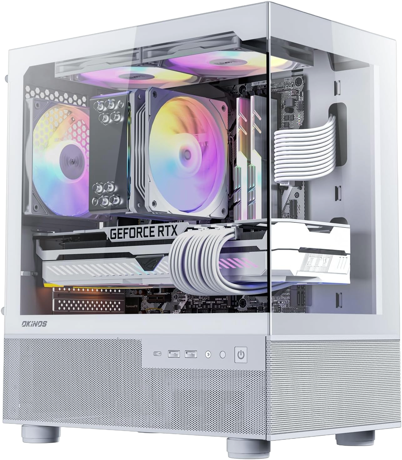 FrostFire Gaming PC with RX 6600 for 1080p Gaming in Michigan. Empower Gaming Computers
