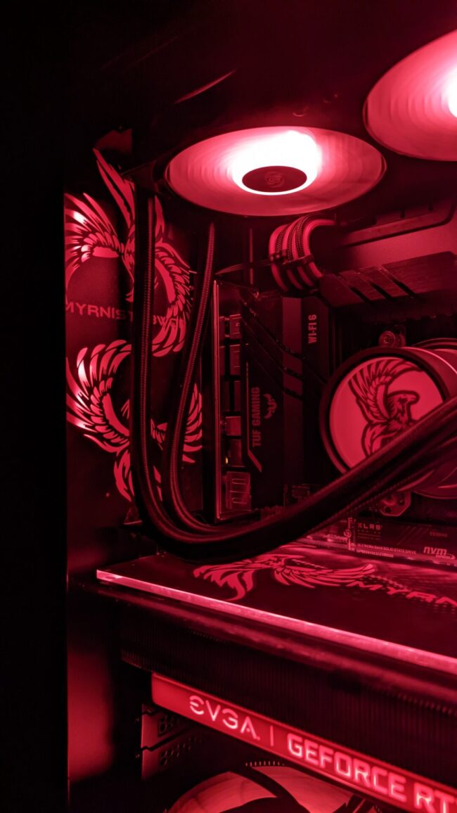 CPU with Pink lighting