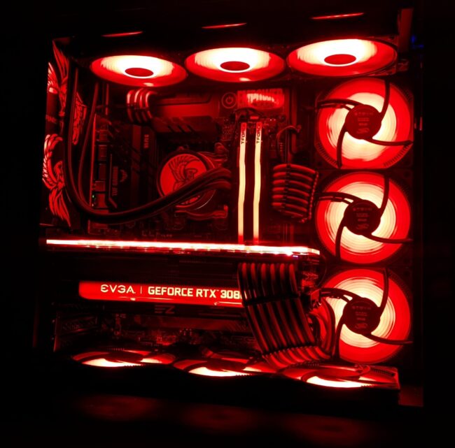 Cpu with red led