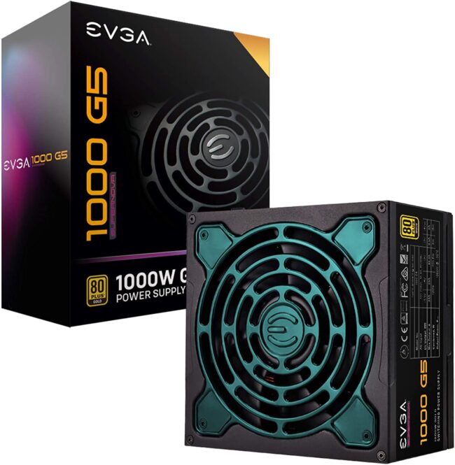 EVGA SuperNOVA 1000 G5, 1000 Watt 80+ Gold Certified, Fully Modular