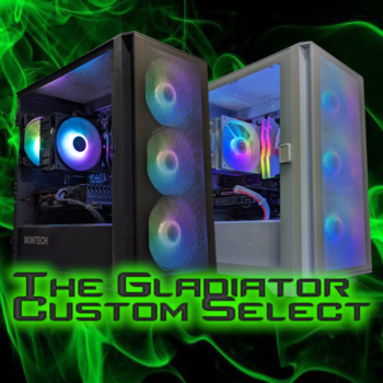 The Gladiator Empower Gaming Computer Black Custom Desktop PC