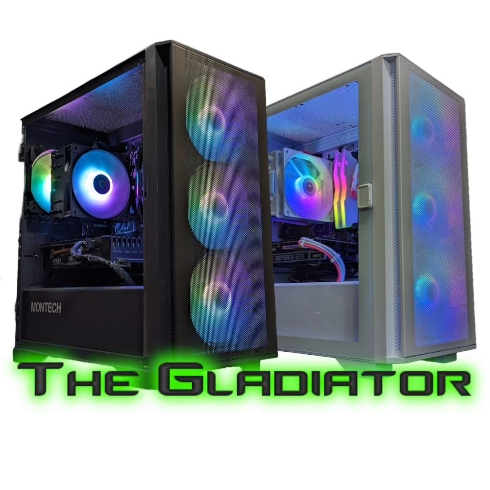 The Gladiator Empower Gaming Computer Black Custom Desktop PC