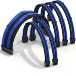 Blue and Black Sleeved Power Cable +$34.99