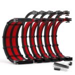 Red And Black Sleeved Power Cable +$34.99