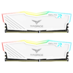 (Addressable RGB, White) 16GB DDR4 3200 CL16 (2x8GB) Dual Channel, TeamGroup T-Force Delta Series +$16.99